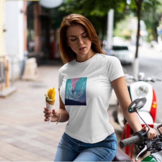 氷のファンタジーの風景 Tシャツ