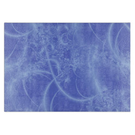 氷のフラクタルのガラスまな板 カッティングボード