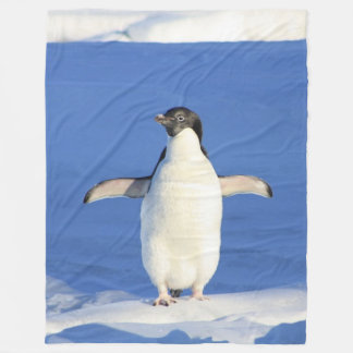氷のフリースブランケットのペンギン フリースブランケット