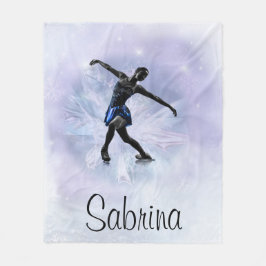 氷のプリンセスのフリースブランケット-媒体 フリースブランケット