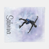 氷のプリンセスのフリースブランケット-媒体 フリースブランケット (正面(横))