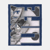 氷のホッケーの生命ホッケーのギア フリースブランケット (正面)