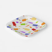 氷のポップと散水 ペーパープレート (傾斜あり)