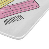 氷のポップ・アートの漫画イラストレーション カッティングボード (角)