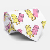 氷のポップ・アートの漫画イラストレーション ネクタイ (ロール)