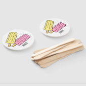 氷のポップ・アートの漫画イラストレーション ハンドファン (組立なし)