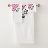 氷のポップ・アートの漫画イラストレーション バスタオルセット (インサイチュ)