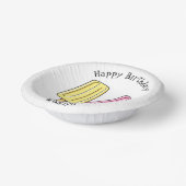 氷のポップ・アートの漫画イラストレーション ペーパーボウル (傾斜あり)