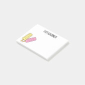 氷のポップ・アートの漫画イラストレーション ポストイット (アングル)