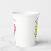 氷のポップ・アートの漫画イラストレーション 紙コップ (右)