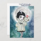 氷のムーンポストカードの下のピアレット ポストカード (正面/裏面)