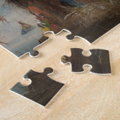 氷のラクロスを遊んでいるインディアン ジグソーパズル (側面)