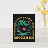 氷のレトロ抗議を廃止し、サポートの禁止に抵抗 カード (黄色い花)