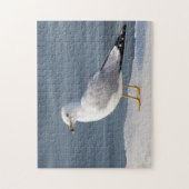 氷の上でカモメ ジグソーパズル (縦)