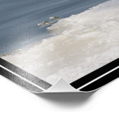 氷の上でカモメ フォトプリント            (角)