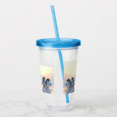 氷の上で冷たいペンギン アクリルタンブラー (左)