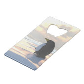 氷の上で冷たいペンギン クレジットカード栓抜き (裏面アングル)