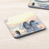 氷の上で冷たいペンギン コースター (左側)