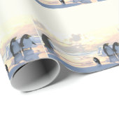 氷の上で冷たいペンギン ラッピングペーパー (ロールコーナー)