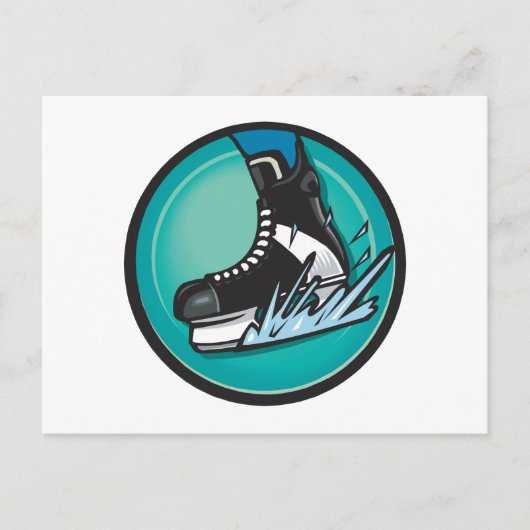 氷の上に持って行く ポストカード (正面)