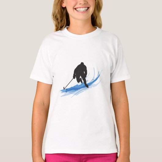 氷の上のホッケー選手 (正面)