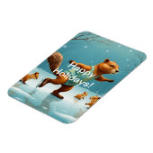 氷の上のリス マグネット (左側)