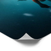 氷の下でシュノーケリング ポスター (角)