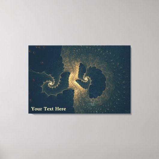 氷の下のエンケラドゥス キャンバスプリント (正面)