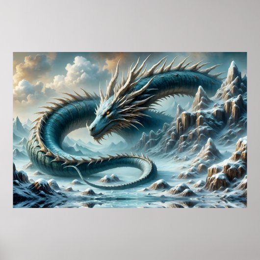 氷の世界で目覚めるドラゴン ポスター (正面)