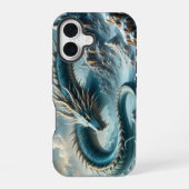 氷の世界で目覚めるドラゴン iPhone 16ケース (裏面)