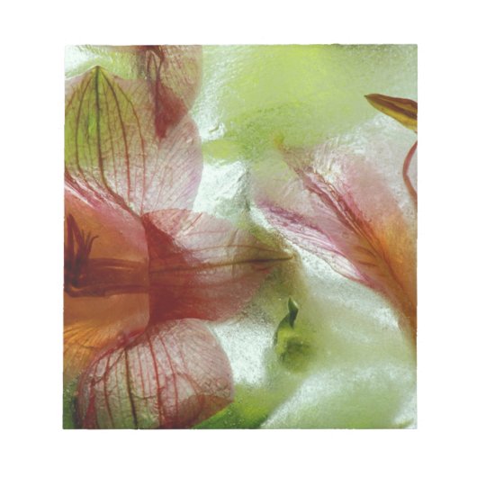氷の中の花 ノートパッド (正面)