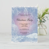 氷の凍ってい冬のクリスマスパーティー 招待状 (スタンド正面)