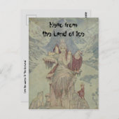 氷の国からのこんにちは。私は女王です ポストカード (正面/裏面)