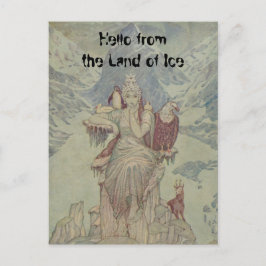 氷の国からのこんにちは。私は女王です ポストカード