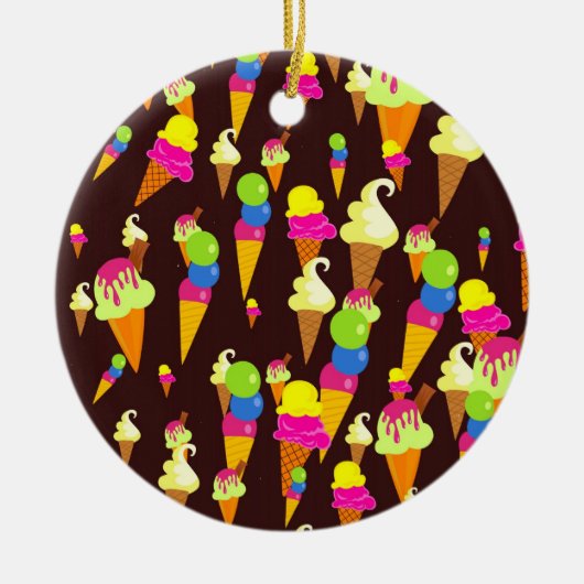 氷の壁紙 セラミックオーナメント (正面)