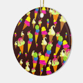 氷の壁紙 セラミックオーナメント (左)