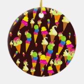 氷の壁紙 セラミックオーナメント (裏面)