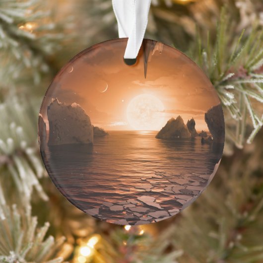 氷の夜の側から外惑星トラピスト–1f。 オーナメント (ツリー)