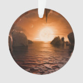 氷の夜の側から外惑星トラピスト–1f。 オーナメント (正面)