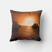 氷の夜の側から外惑星トラピスト–1f。 クッション (裏面)