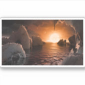 氷の夜の側から外惑星トラピスト–1f。 シール (正面)