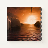 氷の夜の側から外惑星トラピスト–1f。 ノートブック (裏面)