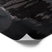 氷の夜の側から外惑星トラピスト–1f。 ポスター (角)