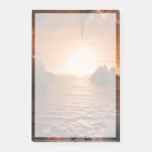 氷の夜の側から外惑星トラピスト–1f。 ポストイット (正面)