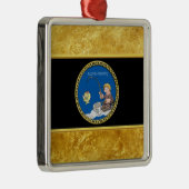 氷の大きい低音の漁師の魚釣り メタルオーナメント (右)