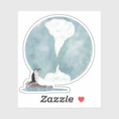 氷の大地の夢を描くペンギン シール (シート)