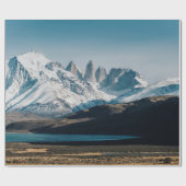 氷の山の風景 ラッピングペーパー (フラット)