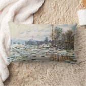 氷の崩壊 by Claude Monet ランバークッション (ブランケット)