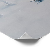 氷の川 – 美しい雪の風景、冬 ポスター (角)