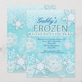 氷の招待状, 冬の招待状, 雪の招待状 招待状 (正面/裏面)